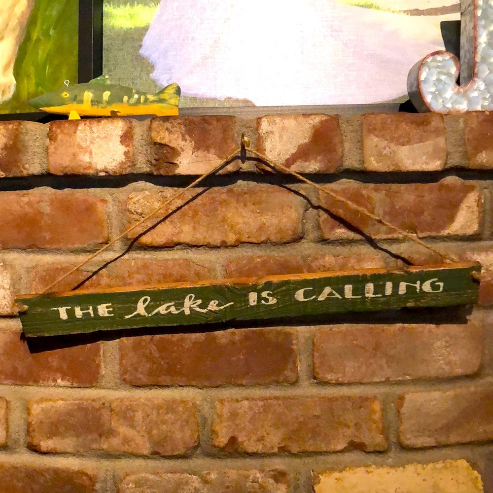Rustic Lake House Sign - Picture 2 of 2